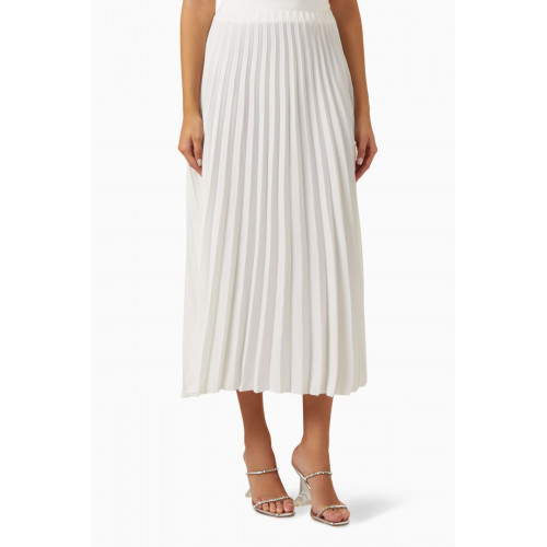Serpil - Pleated Midi Skirt White