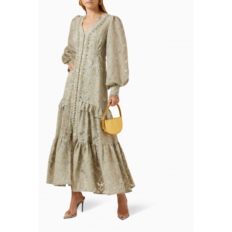 Serpil - Printed Ruffled Midi Dress