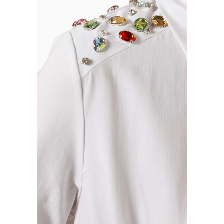 Serpil - Crystal-embellished Shirt Dress White