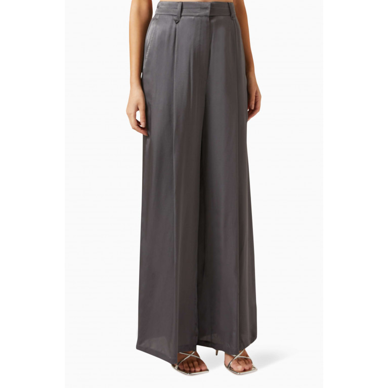 BAQA - Pleated Wide-leg Pants in Viscose