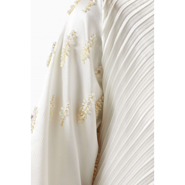 Ruya - Bead-embellished Kaftan White