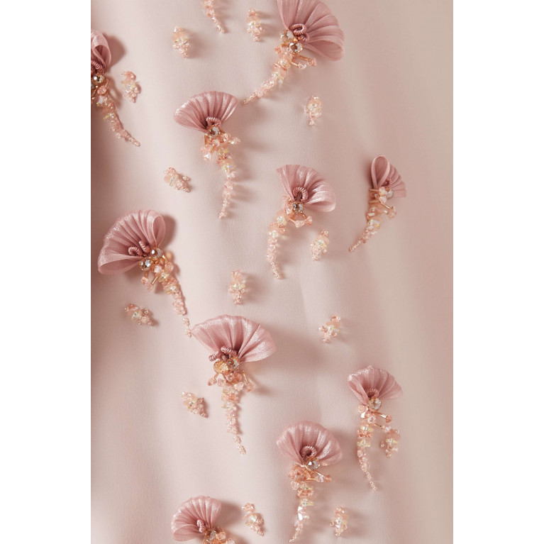 Ruya - 3D Bead-embellished Kaftan Pink