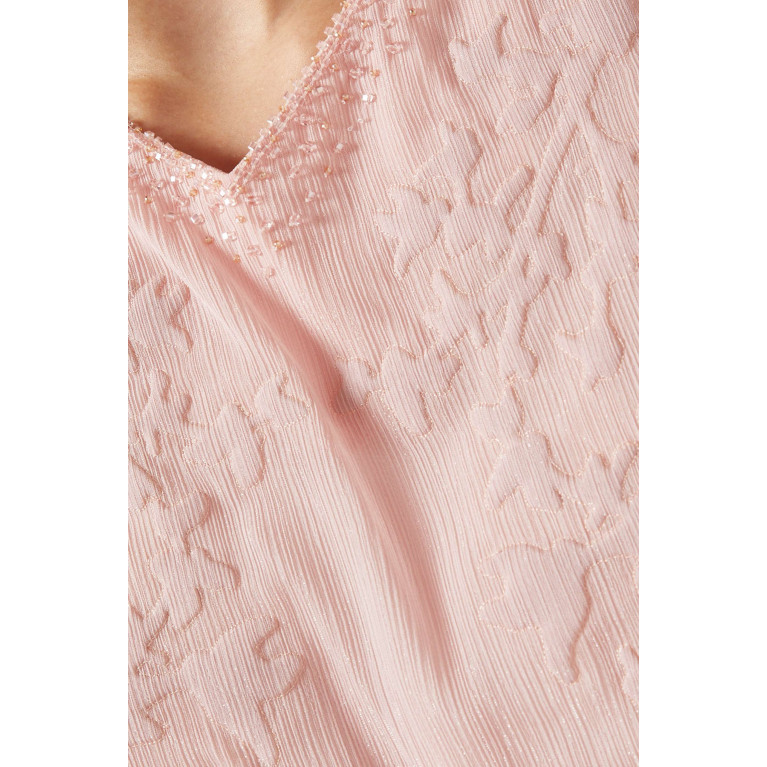 Ruya - Bead-embellished Kaftan Pink