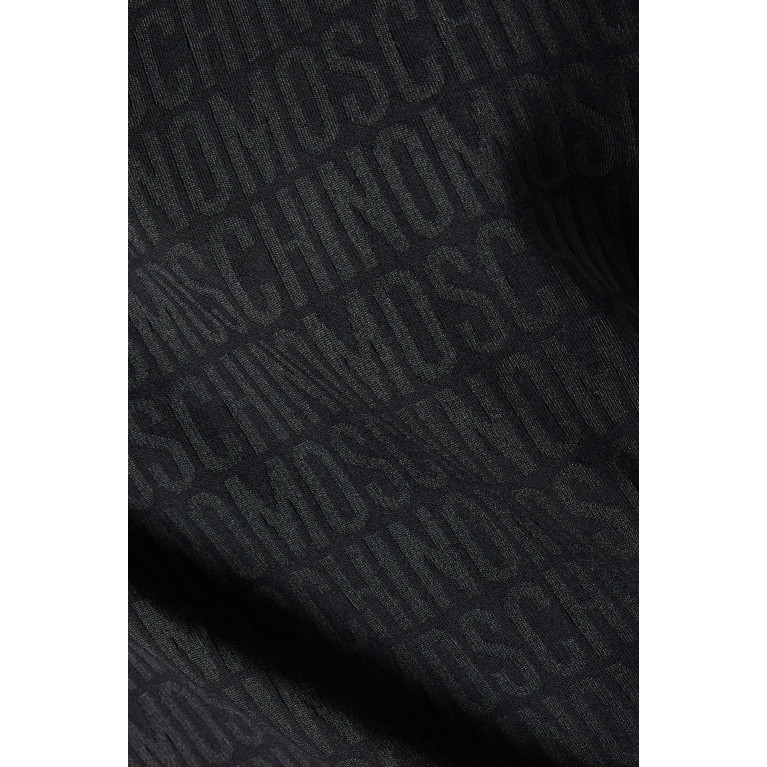 Moschino - Logo Jacquard Sweatshirt in Cotton-blend Fleece