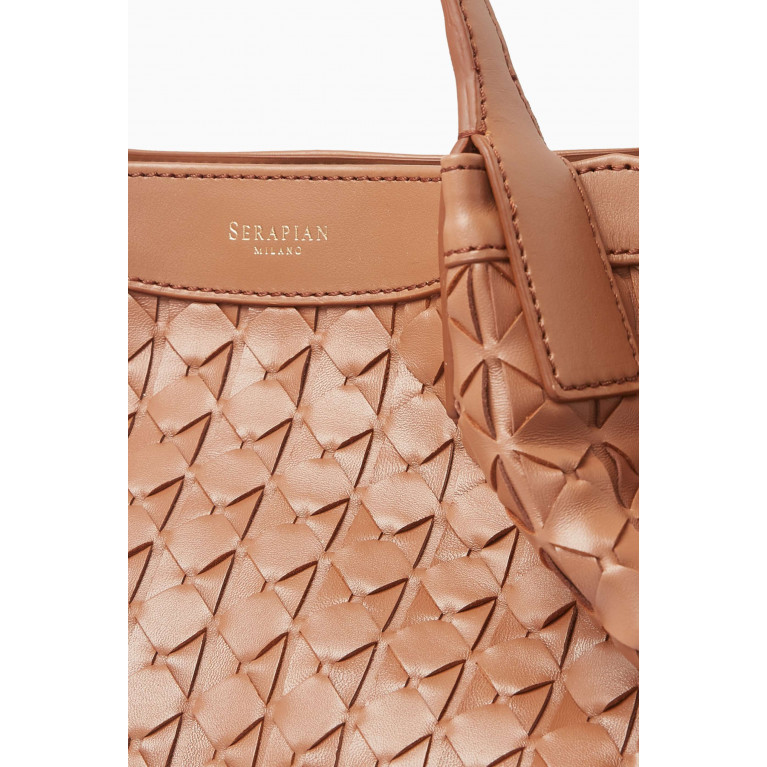 Serapian - Small Secret Tote Bag in Mosaico Leather