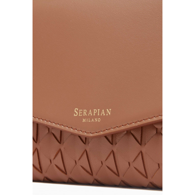 Serapian - Pochette Bag with Mirror in Leather