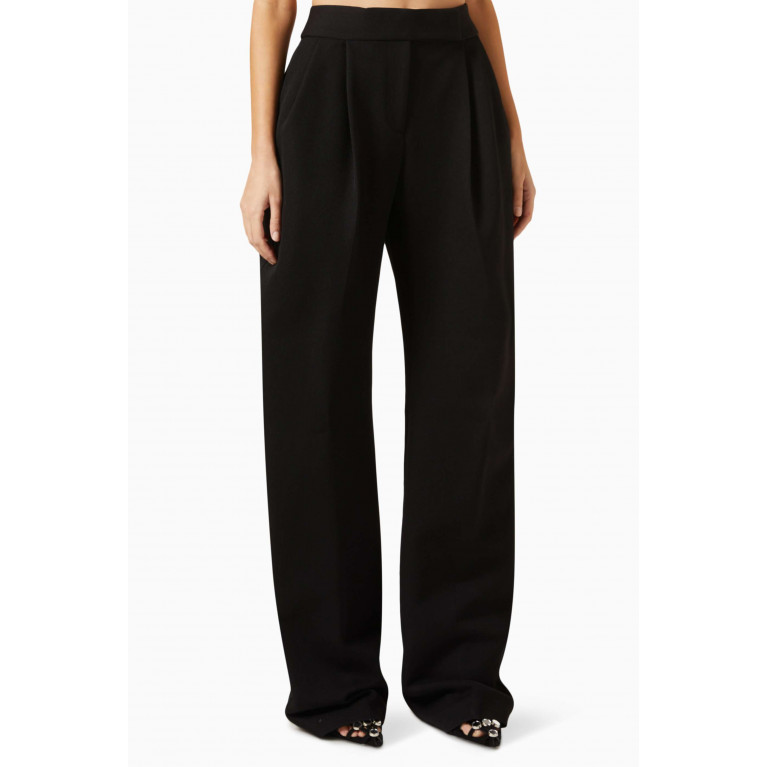 The Attico - Tailored Pants in Wool-blend Black
