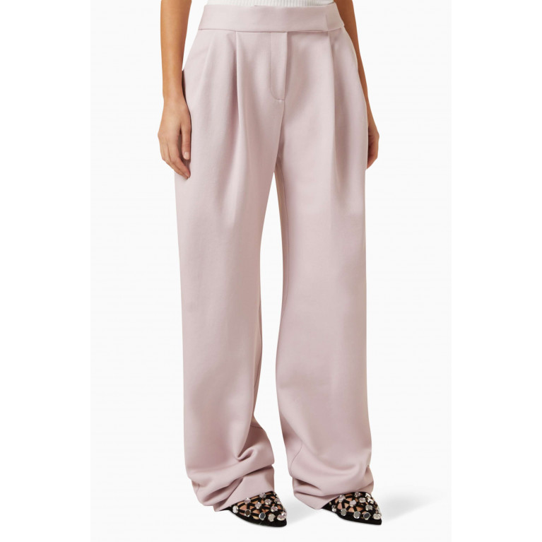 The Attico - Tailored Pants in Wool-blend Pink