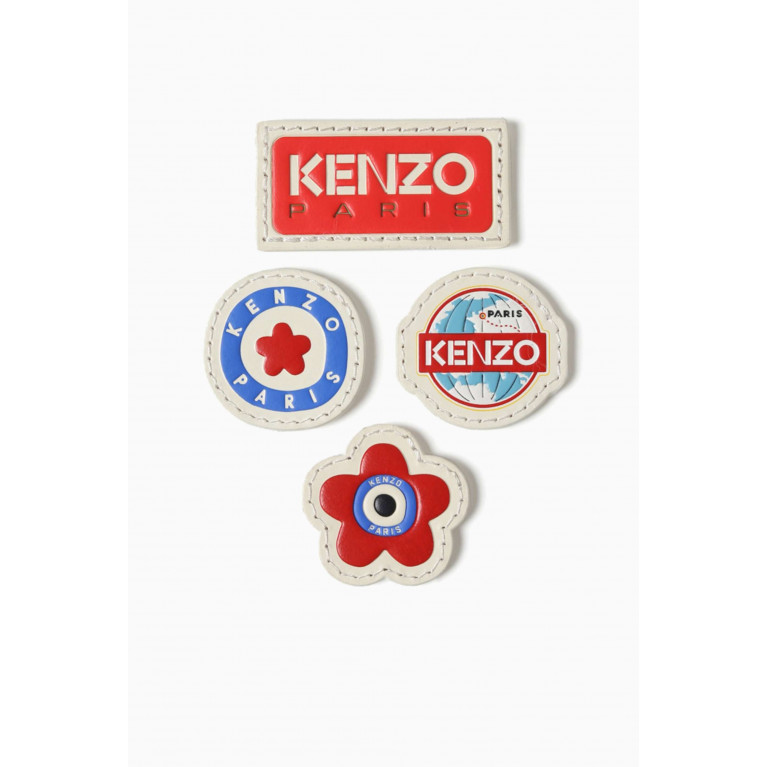 Kenzo - Jungle Badges in Leather, Set of 4