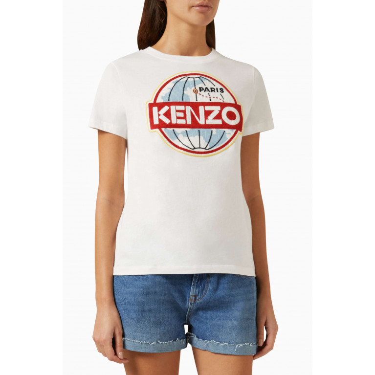 Kenzo - Kenzo World T-shirt in Cotton-jersey