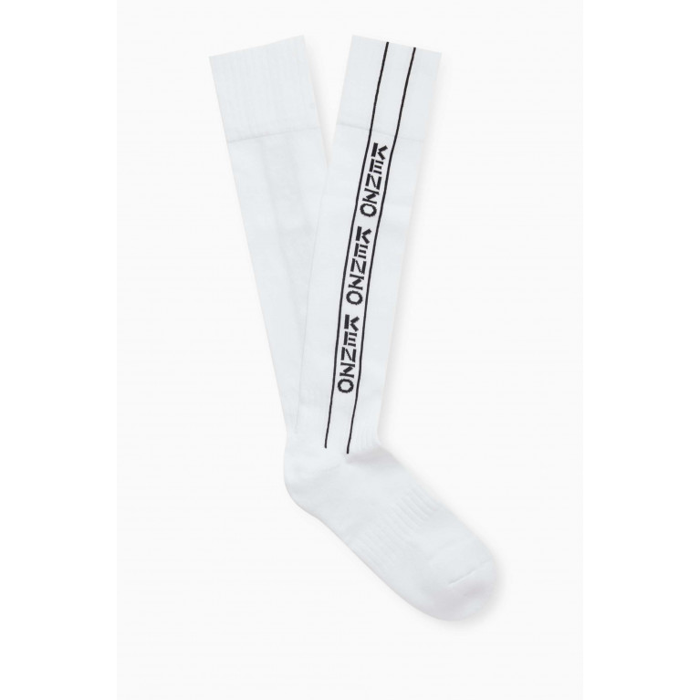 Kenzo - Logo High Socks in Cotton-blend