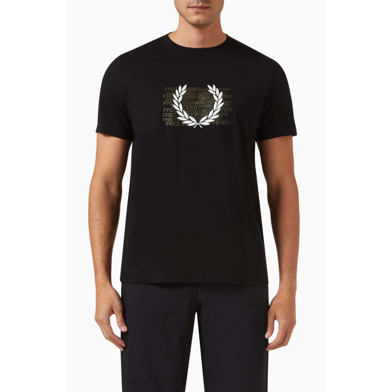 Fred Perry - Graphic Logo-print T-shirt in Cotton-jersey