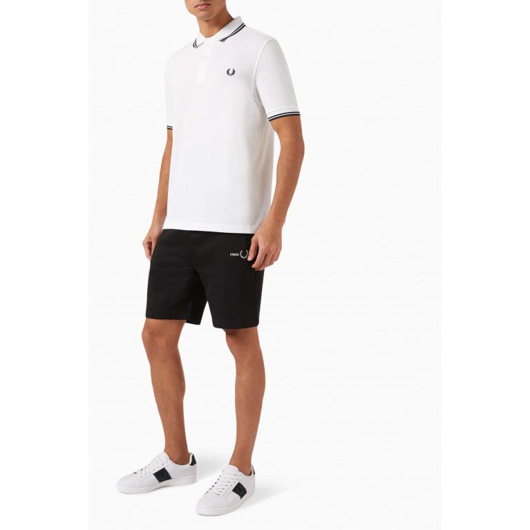 Fred Perry - Logo-embroidered Sweat Shorts in Cotton-blend