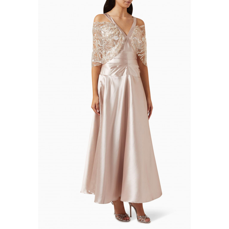 Alize - Embellished Dress in Satin