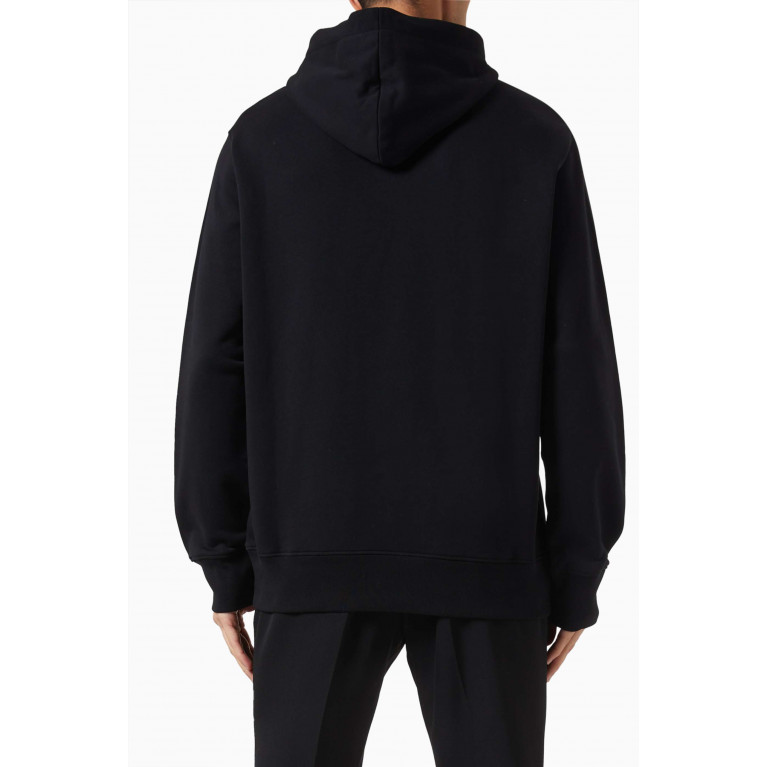 Moschino - Teddy-print Hooded Sweatshirt in Organic Cotton Fleece