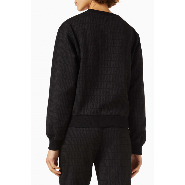 Moschino - Logo Sweatshirt in Cotton-fleece Black