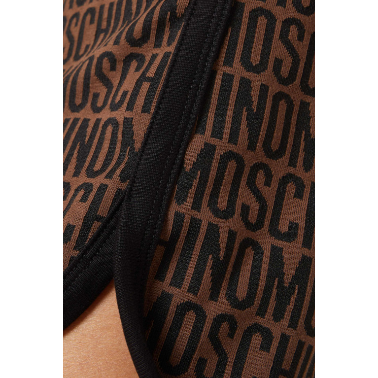 Moschino - Logo Print Shorts in Cotton-blend