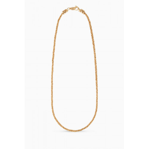 Emanuele Bicocchi - Margarita Twisted Chain Necklace in 24kt Gold-plated Sterling Silver