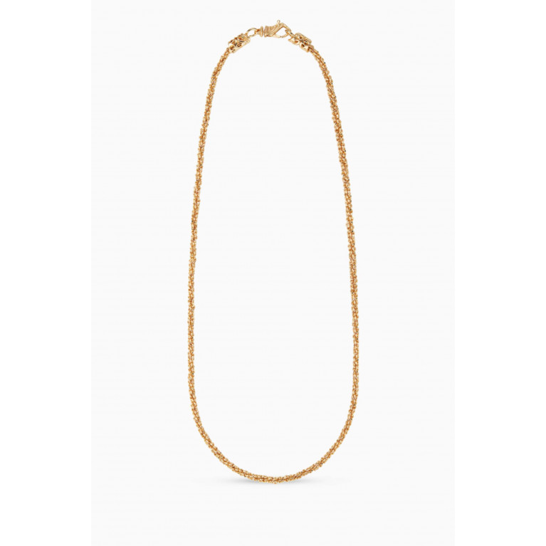 Emanuele Bicocchi - Margarita Twisted Chain Necklace in 24kt Gold-plated Sterling Silver