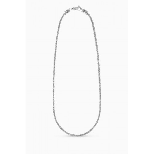 Emanuele Bicocchi - Margarita Twisted Chain Necklace in Sterling Silver