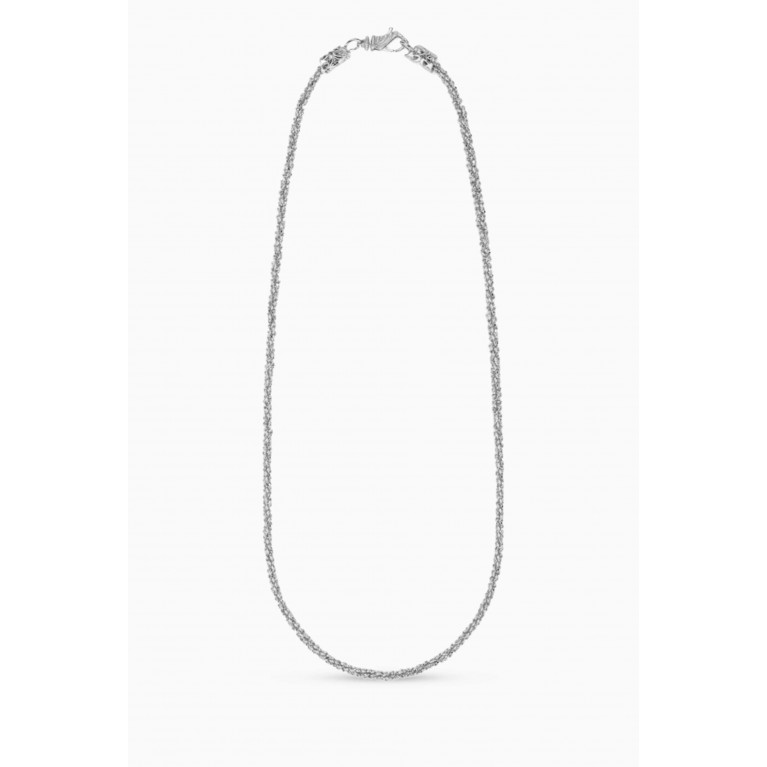 Emanuele Bicocchi - Margarita Twisted Chain Necklace in Sterling Silver