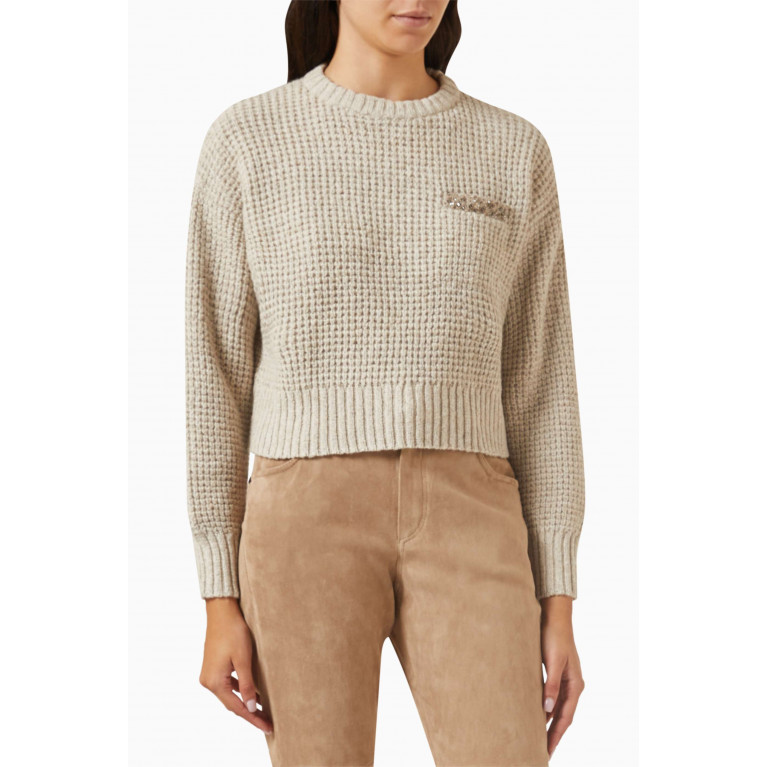 Brunello Cucinelli - Embellished Sweater in Wool & Cashmere