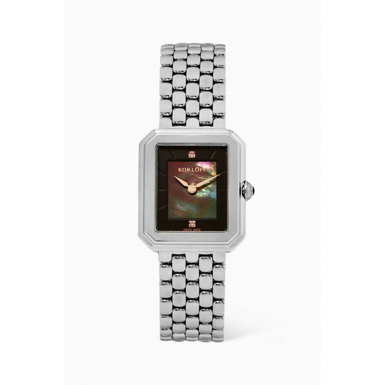 Korloff - Opera Quartz Diamond & Stainless Steel Watch