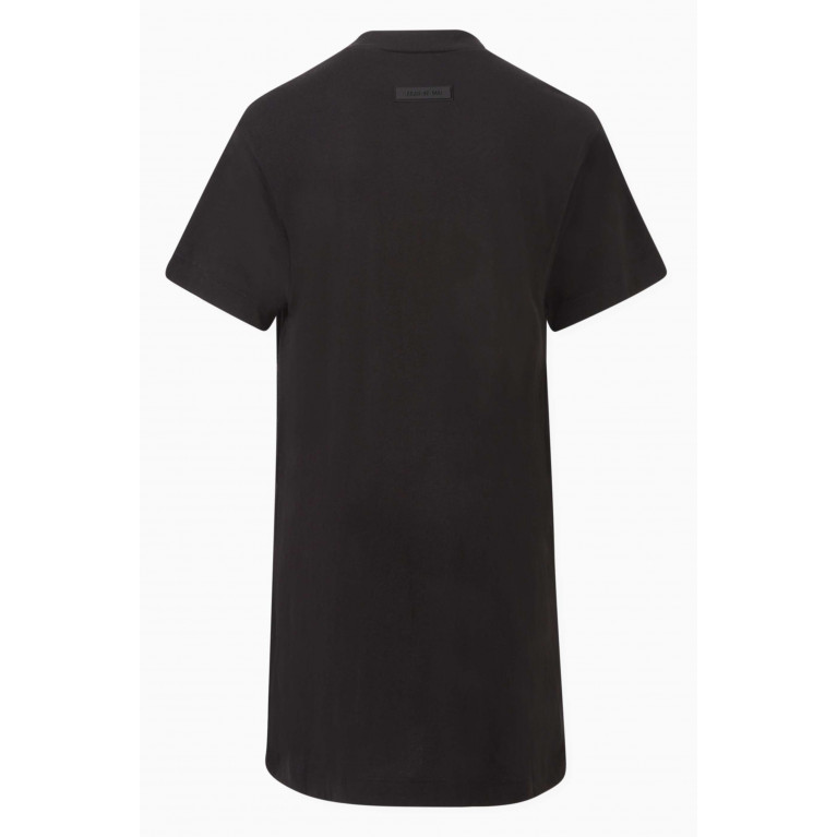 Fear of God Essentials - 3/4 Sleeve Mini T-shirt Dress in Cotton-jersey