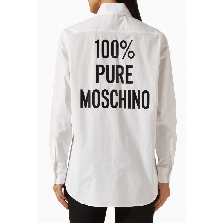 Moschino - 100% Pure Moschino Logo Shirt in Cotton