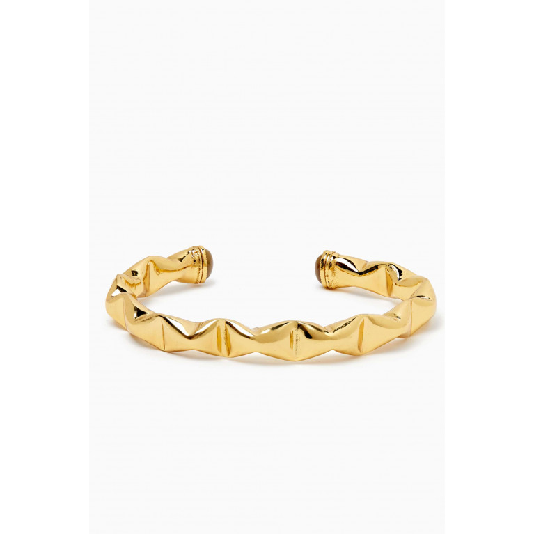 Gas Bijoux - Moki Cabochons Bracelet in 24kt Gold-plated Metal