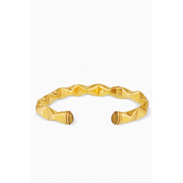 Gas Bijoux - Moki Cabochons Bracelet in 24kt Gold-plated Metal