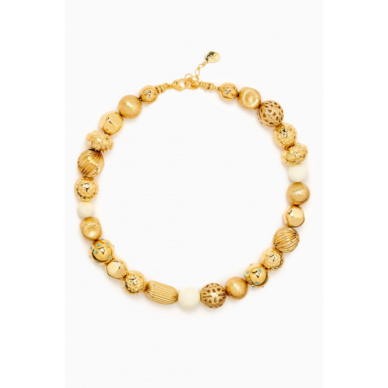 Gas Bijoux - Palazzio Necklace in 24kt Gold-plated Metal