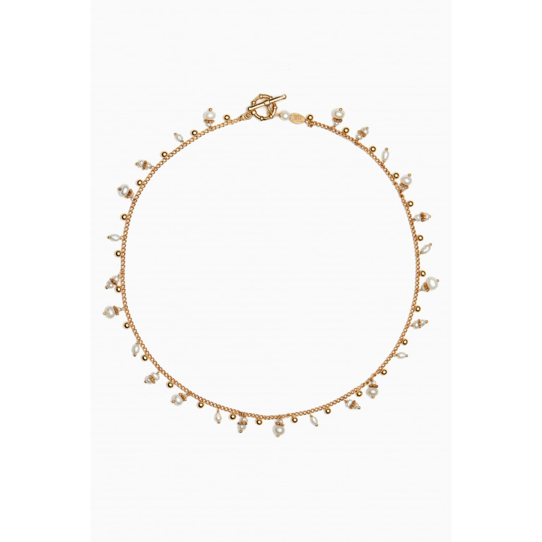 Gas Bijoux - Tangerine Pearl Choker Necklace
