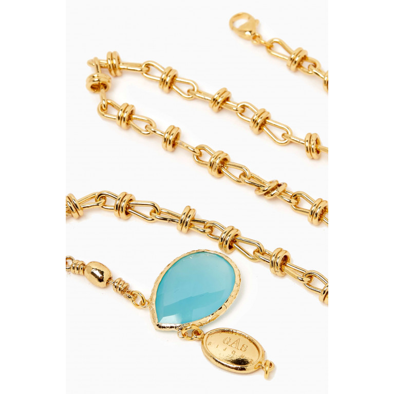 Gas Bijoux - Billy Calcite Necklace in 24kt Gold-plated Metal