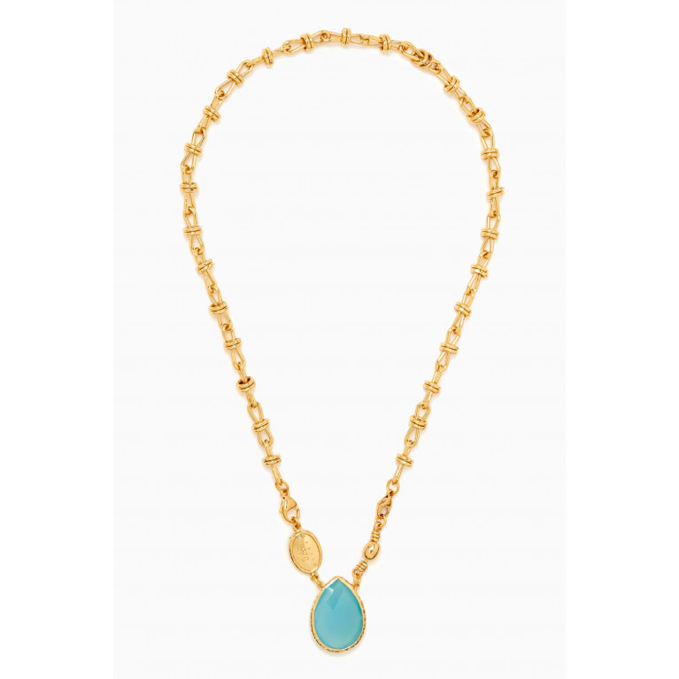 Gas Bijoux - Billy Calcite Necklace in 24kt Gold-plated Metal