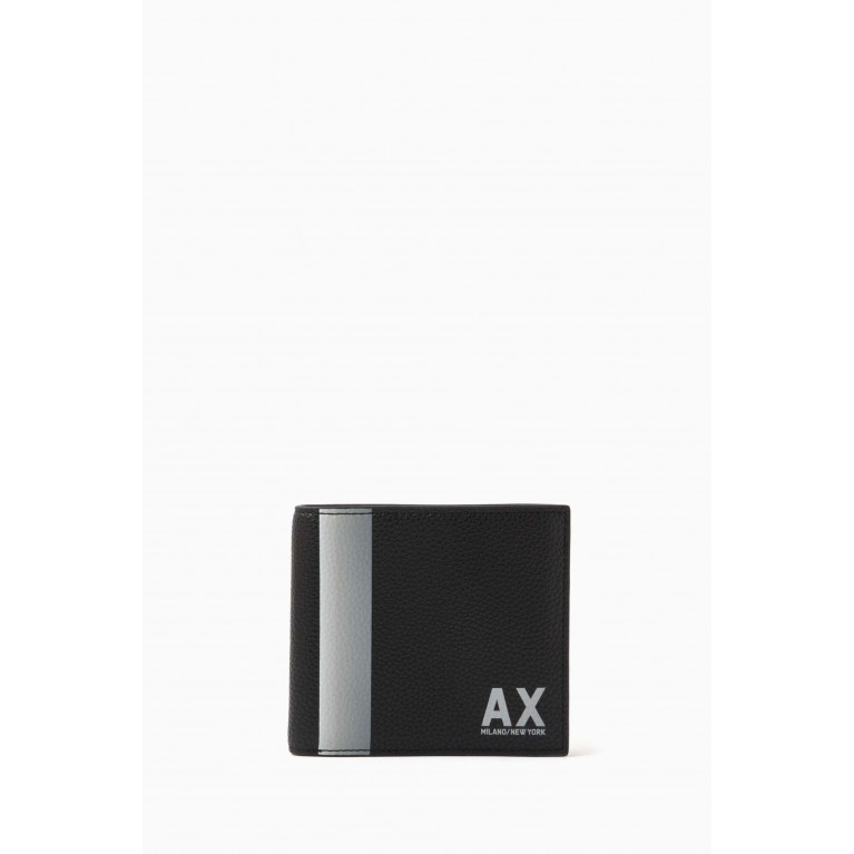 Armani Exchange - AX Logo Bifold Wallet Black