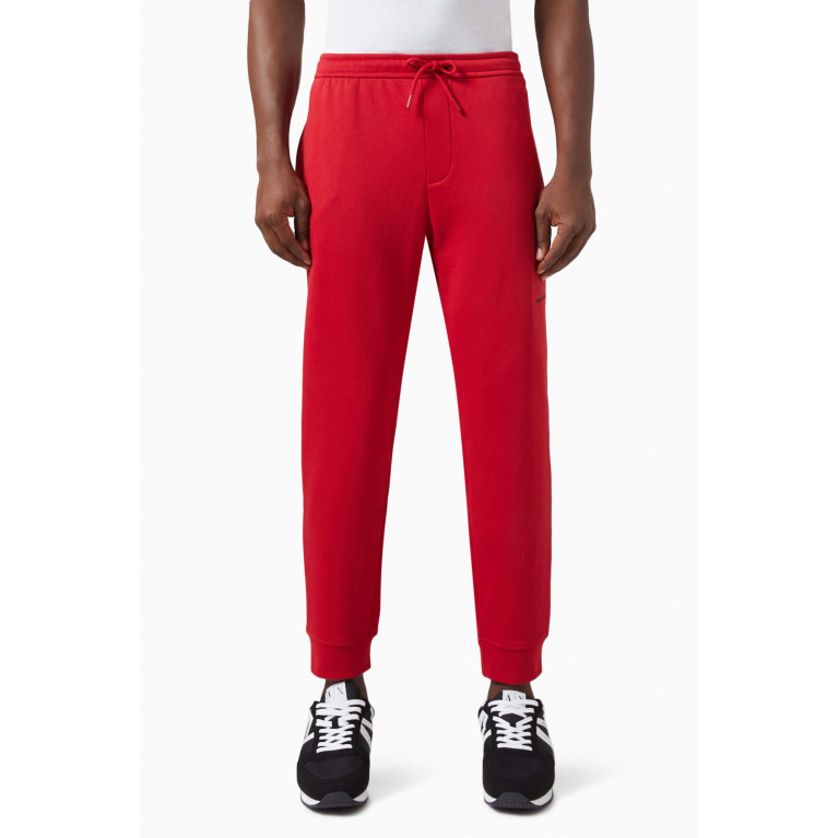 Armani Exchange - Dragon Embroidery Sweatpants in Cotton Jersey