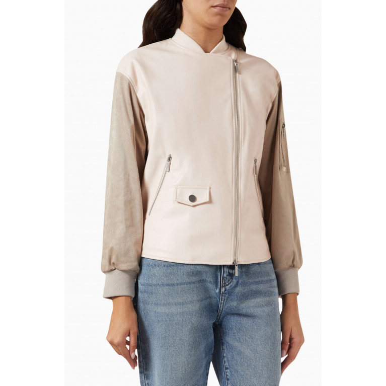 Armani Exchange - Zip-up Jacket in Leather