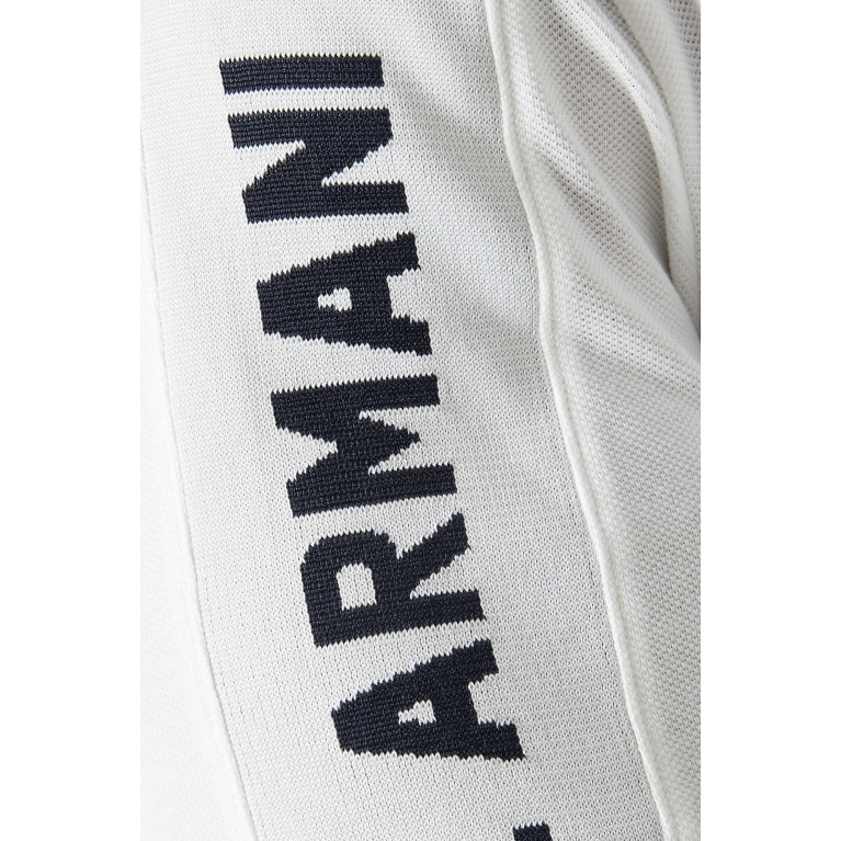Armani Exchange - Logo Polo Shirt in Cotton Piqué Neutral