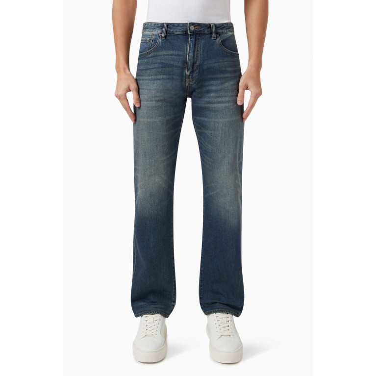 Armani Exchange - Straight-fit Jeans in Cotton Denim