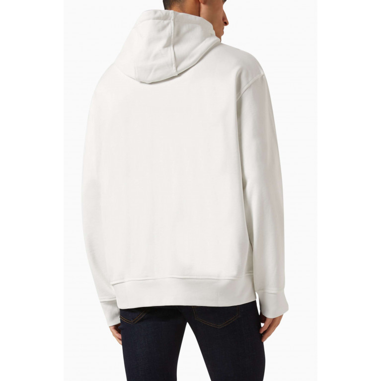 Armani Exchange - AE Logo Sweatshirt Hoodie in Cotton Fleece Neutral