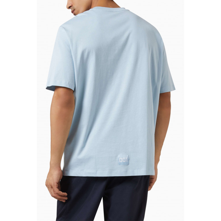 Armani Exchange - Logo T-shirt in Cotton Blue