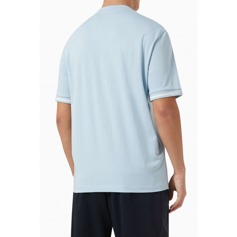 Armani Exchange - Logo T-shirt in Jersey Blue