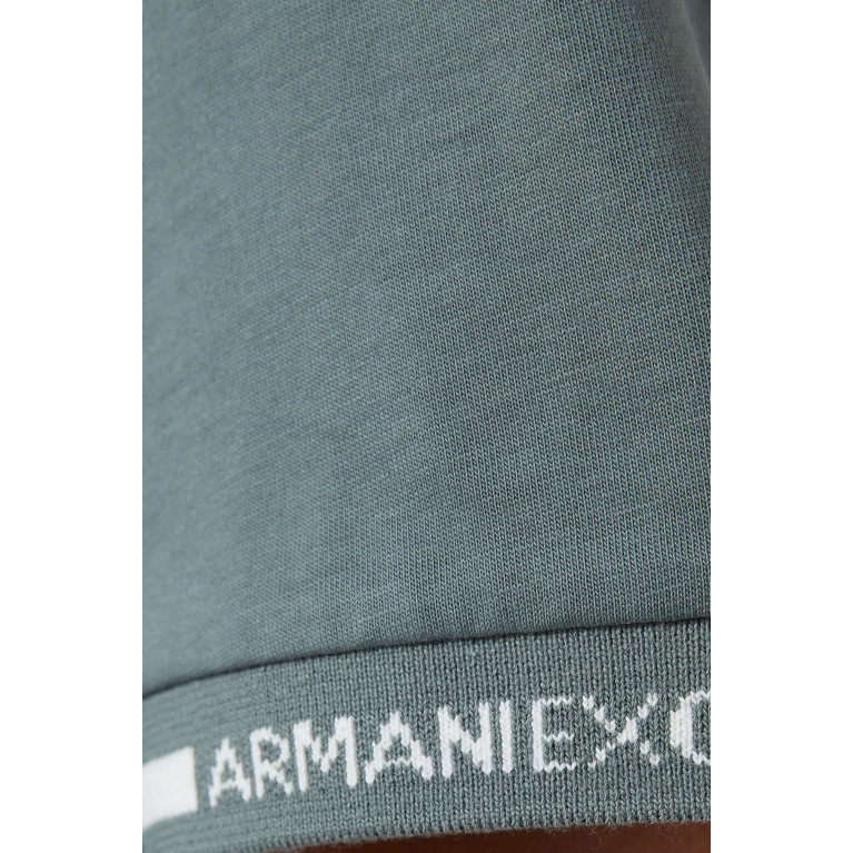 Armani Exchange - Logo T-shirt in Jersey Green
