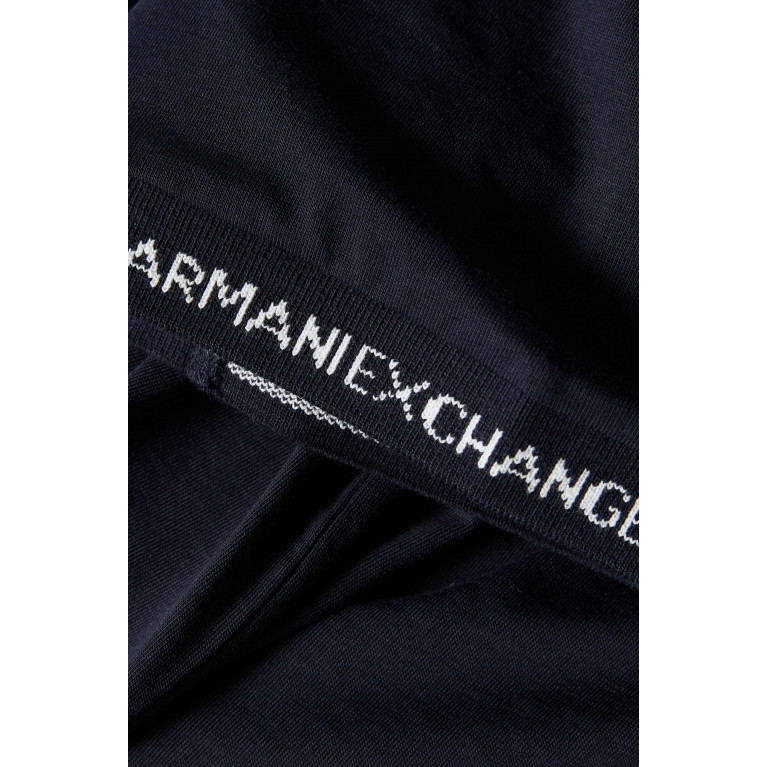 Armani Exchange - Logo T-shirt in Jersey Blue