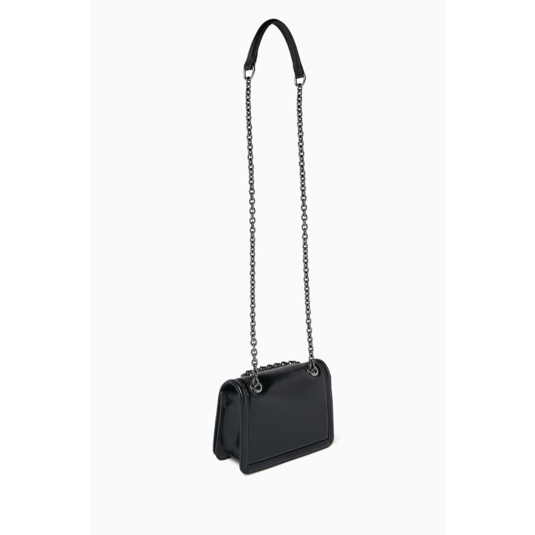 Armani Exchange - Small Madison AX Logo Crossbody Bag in Faux Leather Black