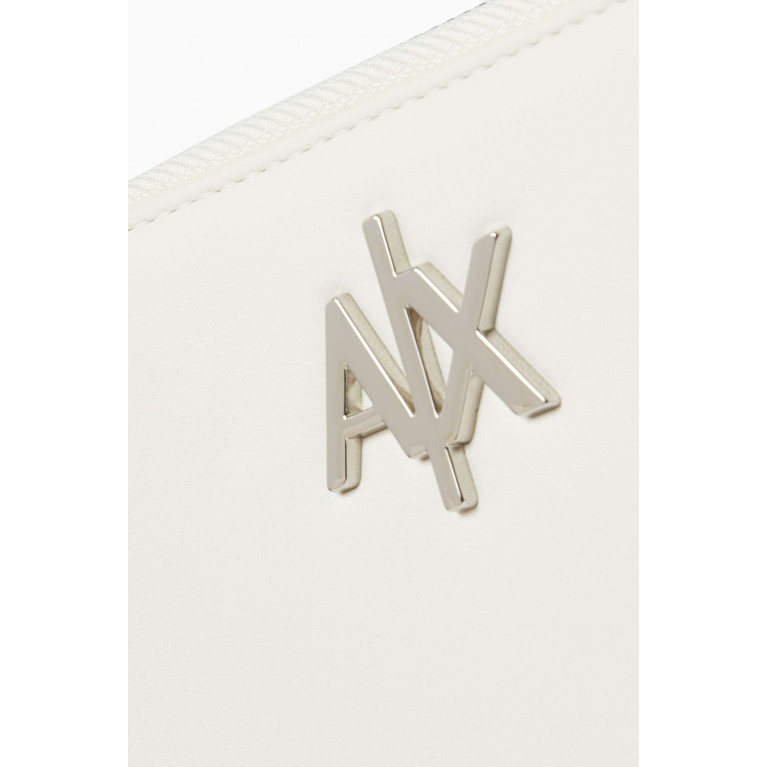 Armani Exchange - Zip-around AX Logo Wallet White
