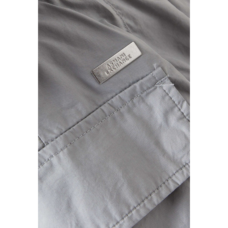 Armani Exchange - Logo Jogger Trousers in Cotton Grey