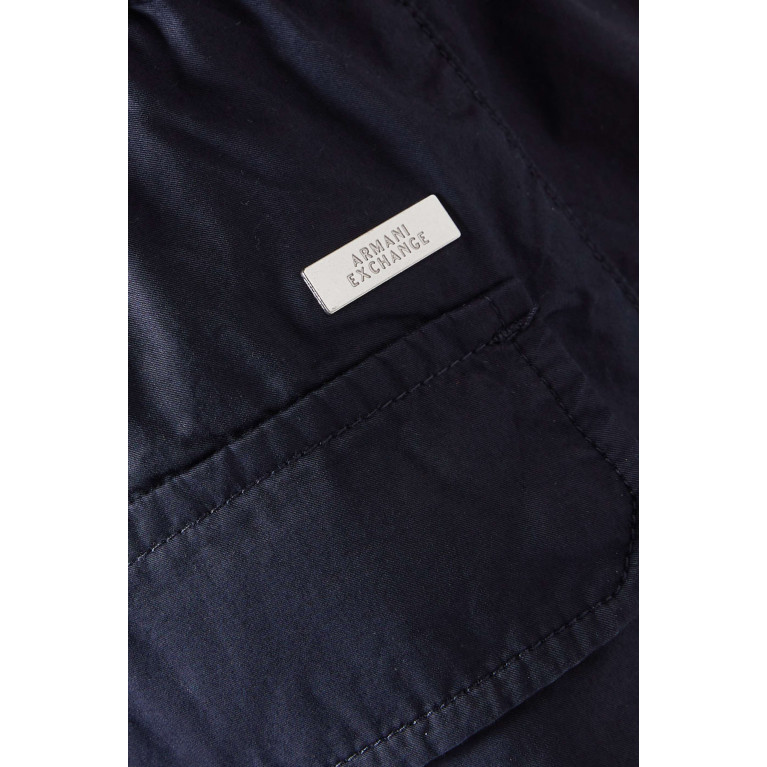 Armani Exchange - Logo Jogger Trousers in Cotton Blue