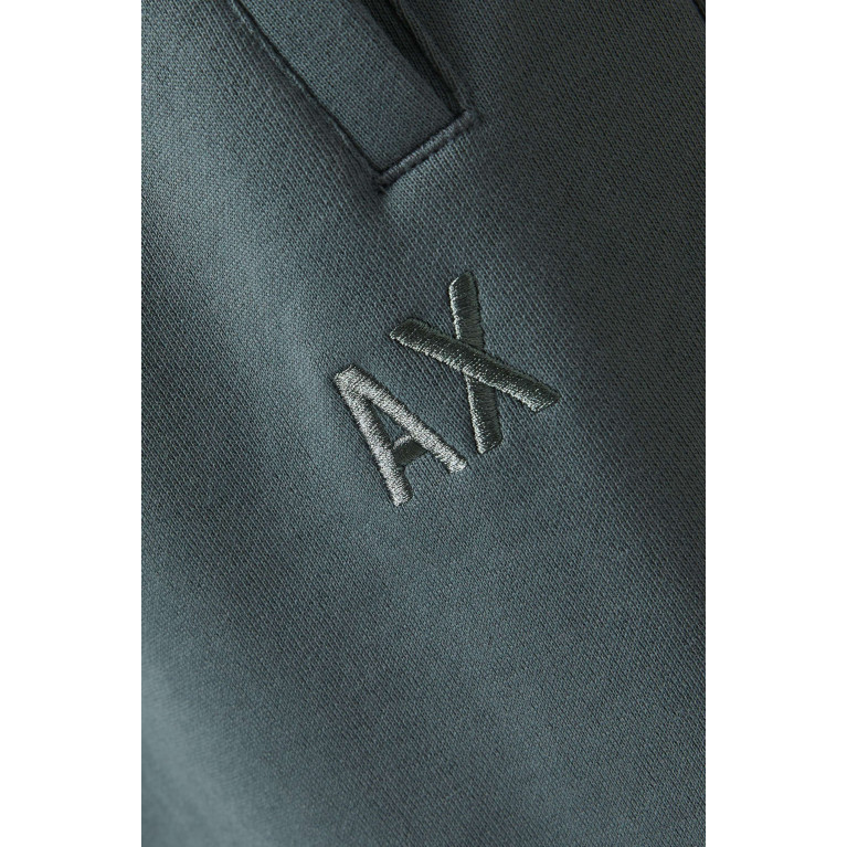 Armani Exchange - Logo Sweatpants in Cotton Green
